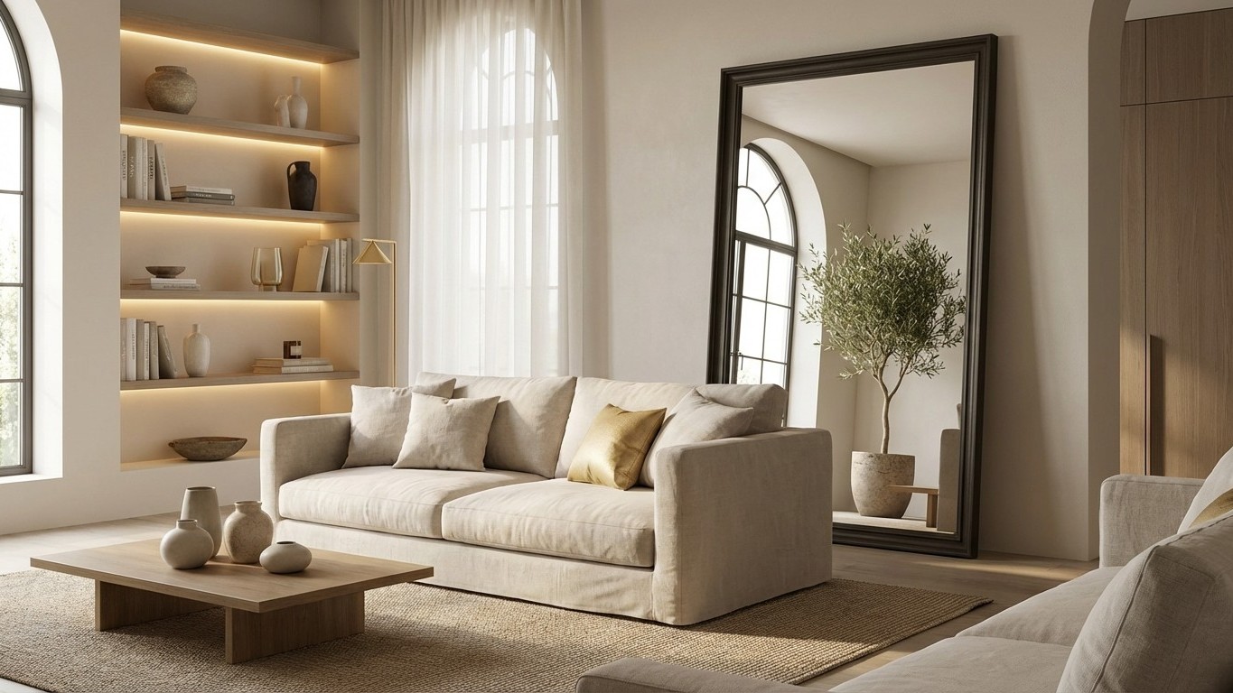 J'ai déplacé mon miroir de 50 cm : mon salon paraît deux fois plus grand