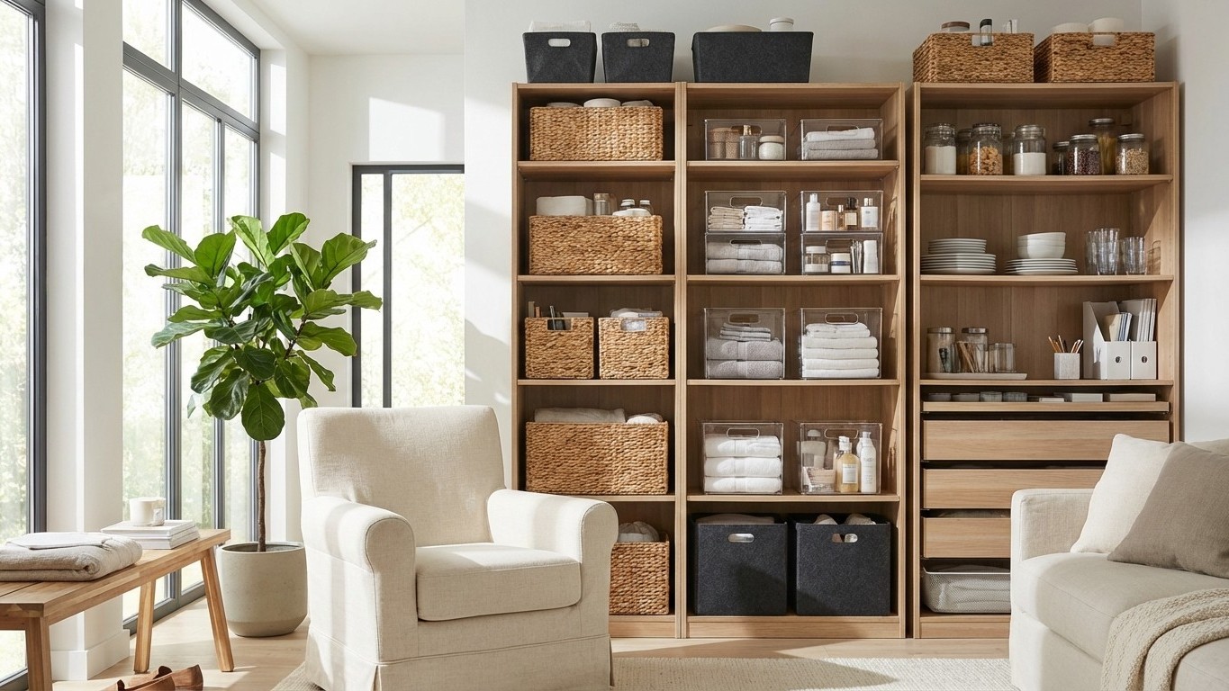 Boîtes de rangement : comment choisir tailles, matières et usages par zone