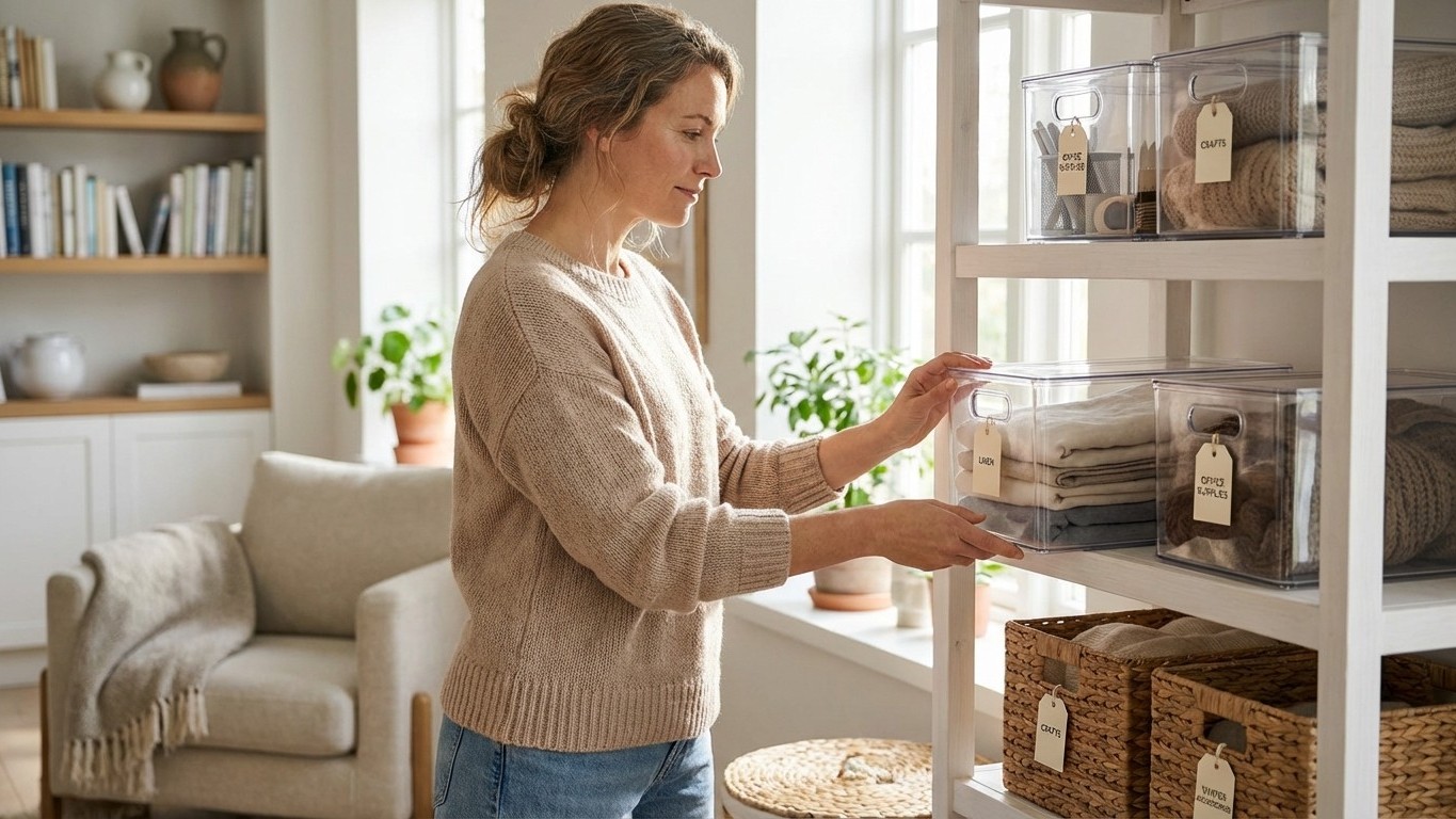 Étiquetage rangement maison : la méthode pour retrouver et maintenir l’ordre