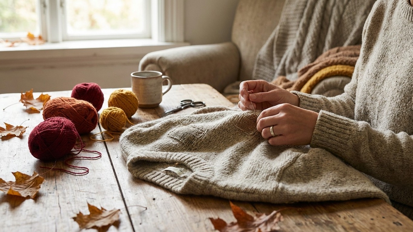 Je jetais tous mes pulls abîmés avant de comprendre ce geste simple