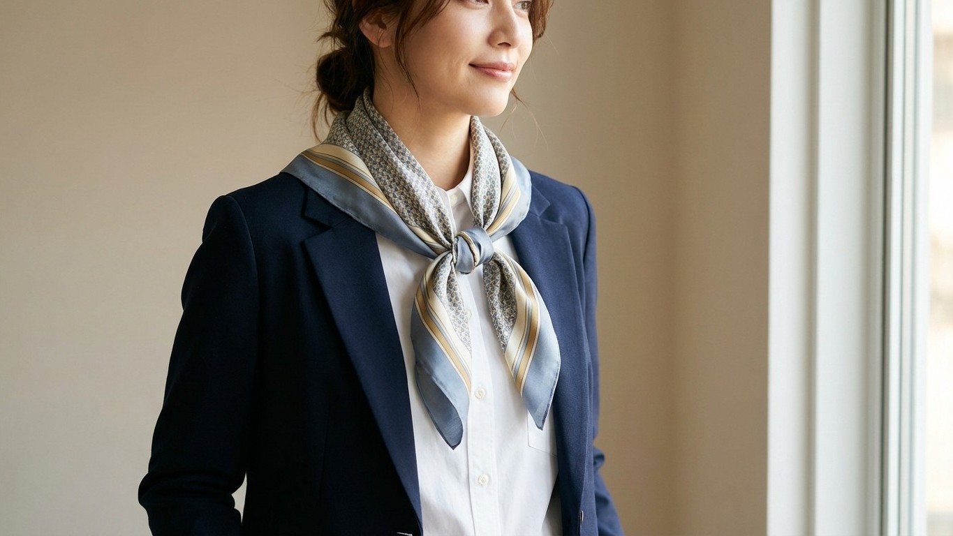 Je ne portais mon foulard carré que d'une seule façon : jusqu'au jour où on m'a montré ces quatre nœuds