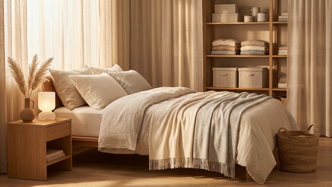Organisation chambre : rangement efficace sans perdre l’effet cocon
