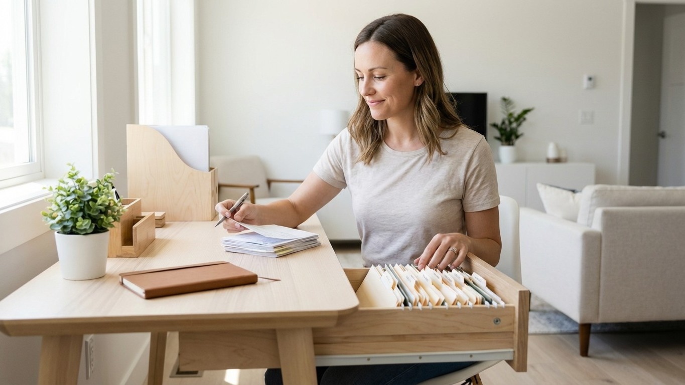 Organisation papiers maison : classement, archivage et routine anti-pile