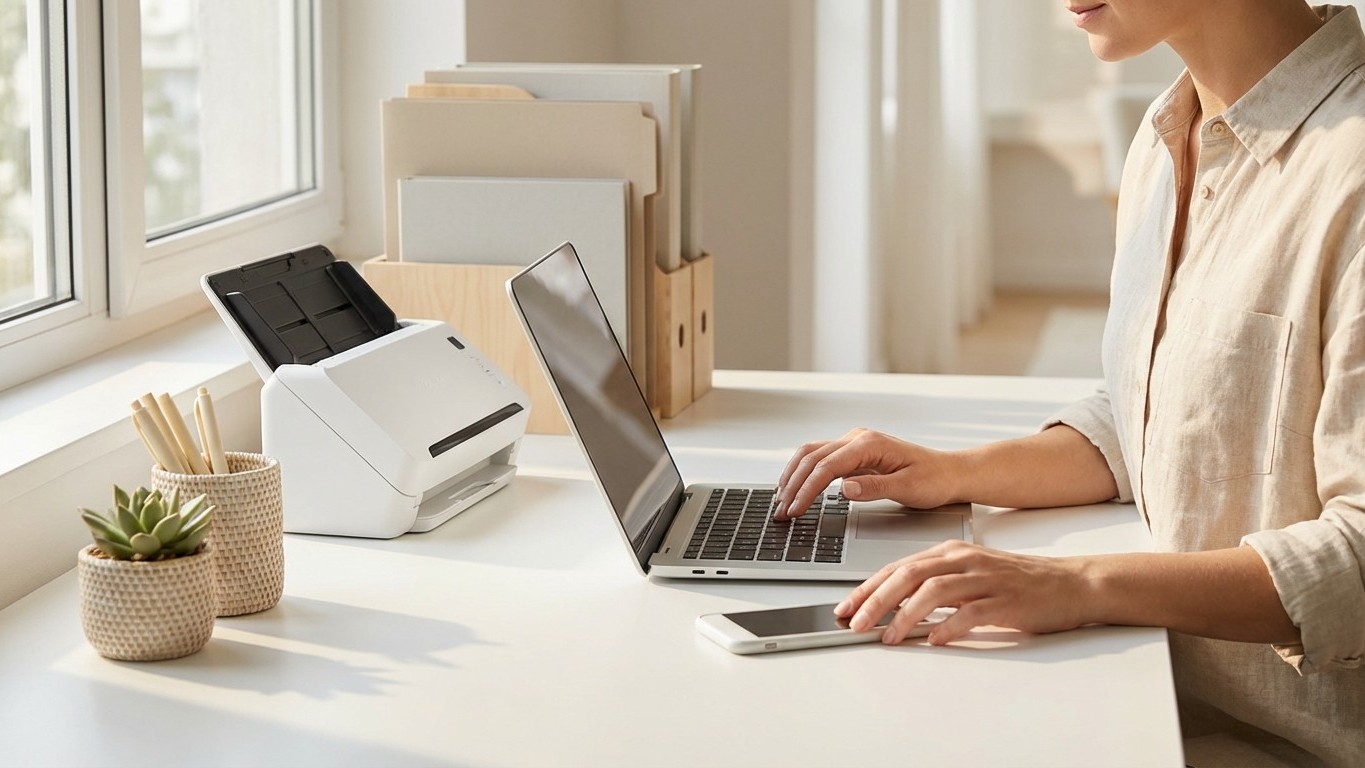 Organisation des papiers numériques : scans, dossiers et sauvegardes (guide simple)