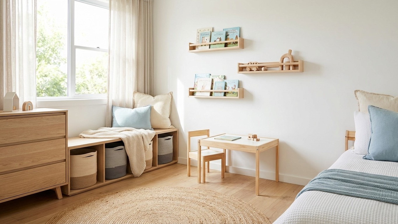 Organiser la chambre d’enfant : meubles, bacs et règles simples qui tiennent