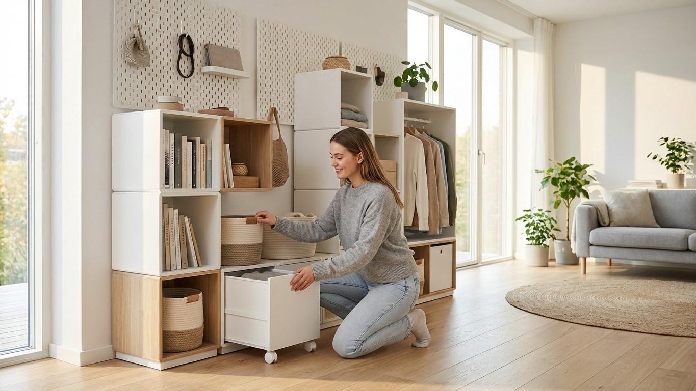 Système de rangement modulable : composer une solution évolutive pour toute la maison