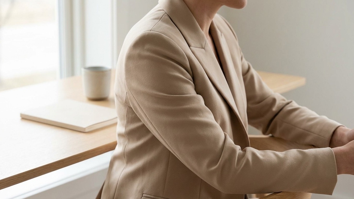 « J'ai rangé ma veste en jean au placard » : ce tissu inconnu passe du bureau à l'apéro sans un seul pli