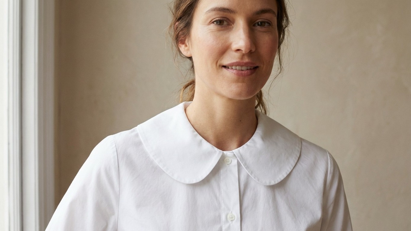 Un seul type de col de chemisier triche sur les proportions du visage, et ce n'est pas celui qu'on croit