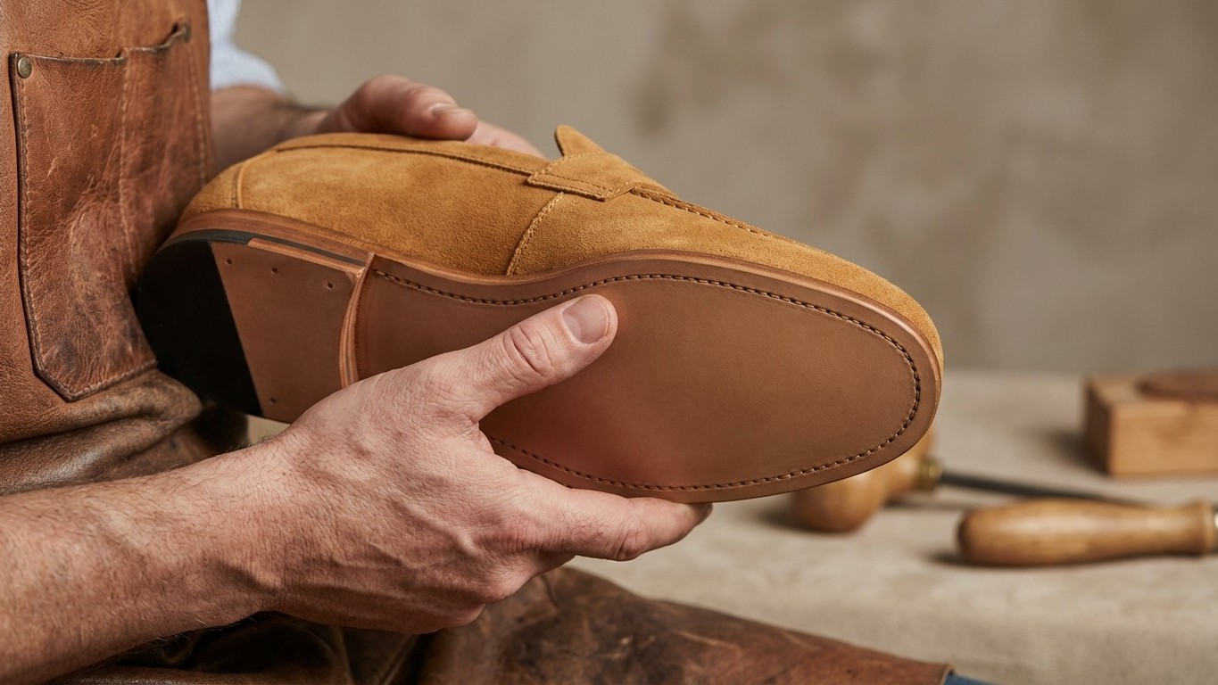 Vos mocassins en daim sont fichus après une seule sortie si vous oubliez ce geste sous la semelle