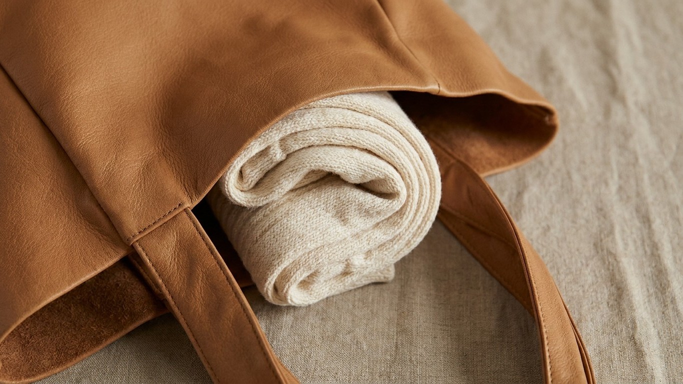 « Mets tes chaussettes dedans » : depuis qu'une vendeuse m'a montré ce geste, mes sacs en cuir ne marquent plus jamais