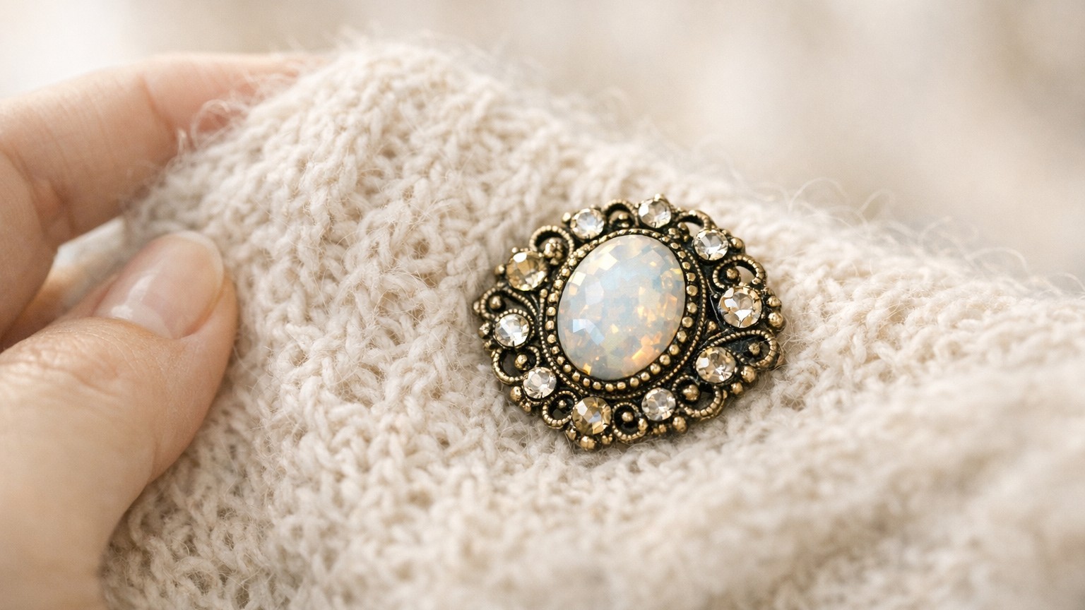 J'épinglais ma grosse broche sur mes tops en maille depuis des années : au premier lavage, j'ai compris mon erreur