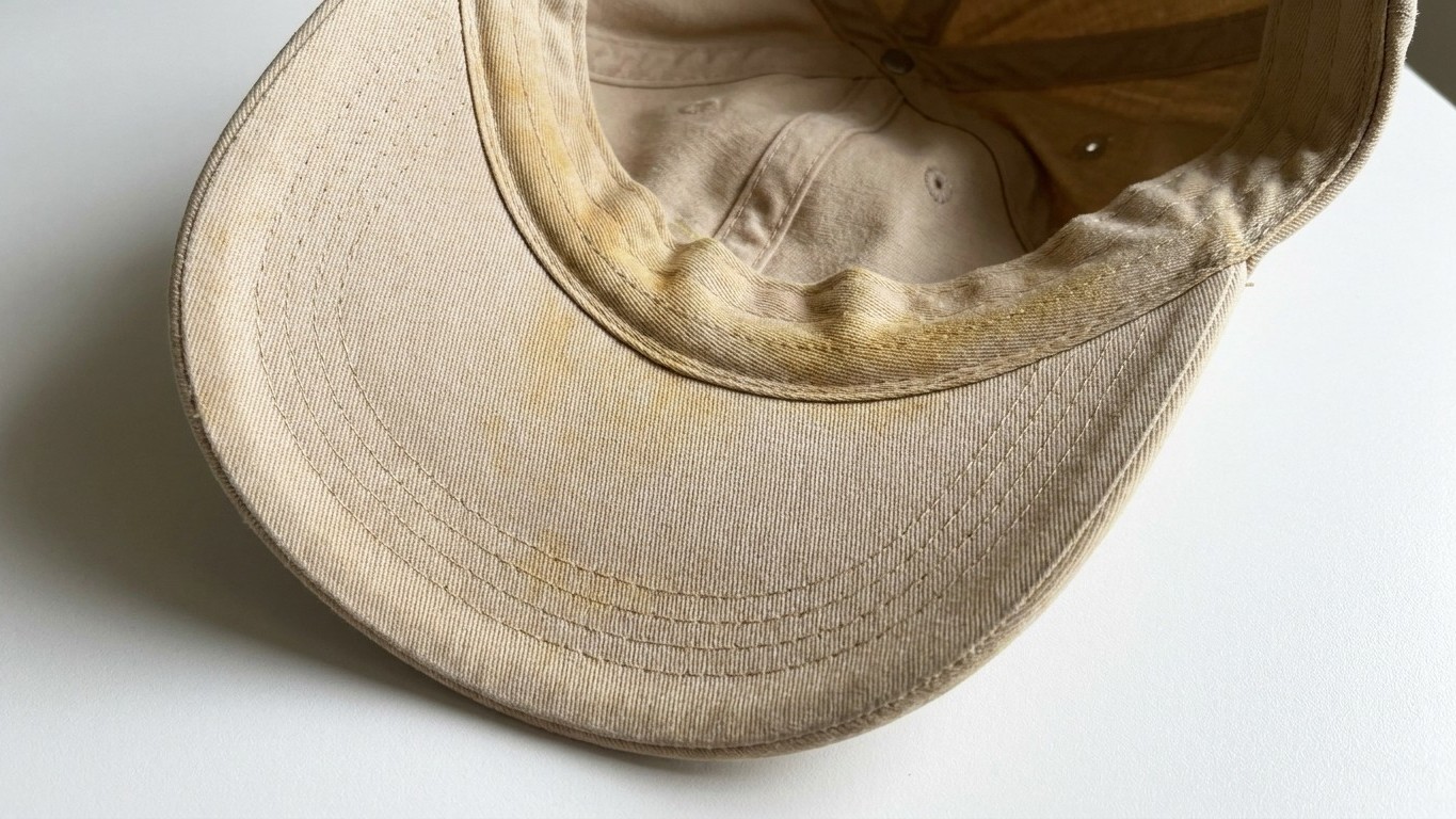 J'ai lavé ma casquette en coton en machine juste pour enlever les traces de sueur : au séchage, j'ai compris ce qu'il y av...