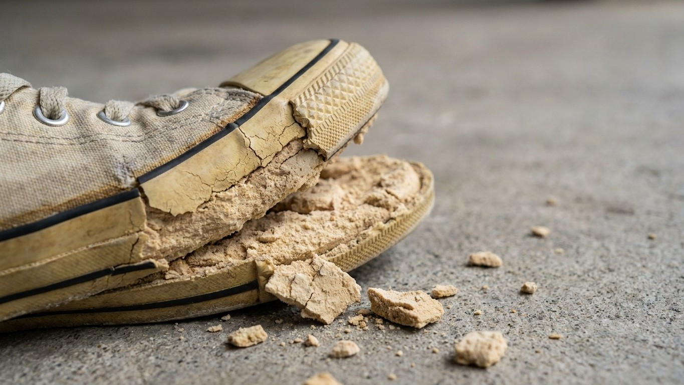 J’ai gardé mes baskets neuves dans leur boîte pendant huit ans juste pour les préserver : au premier pas dehors, la semell...
