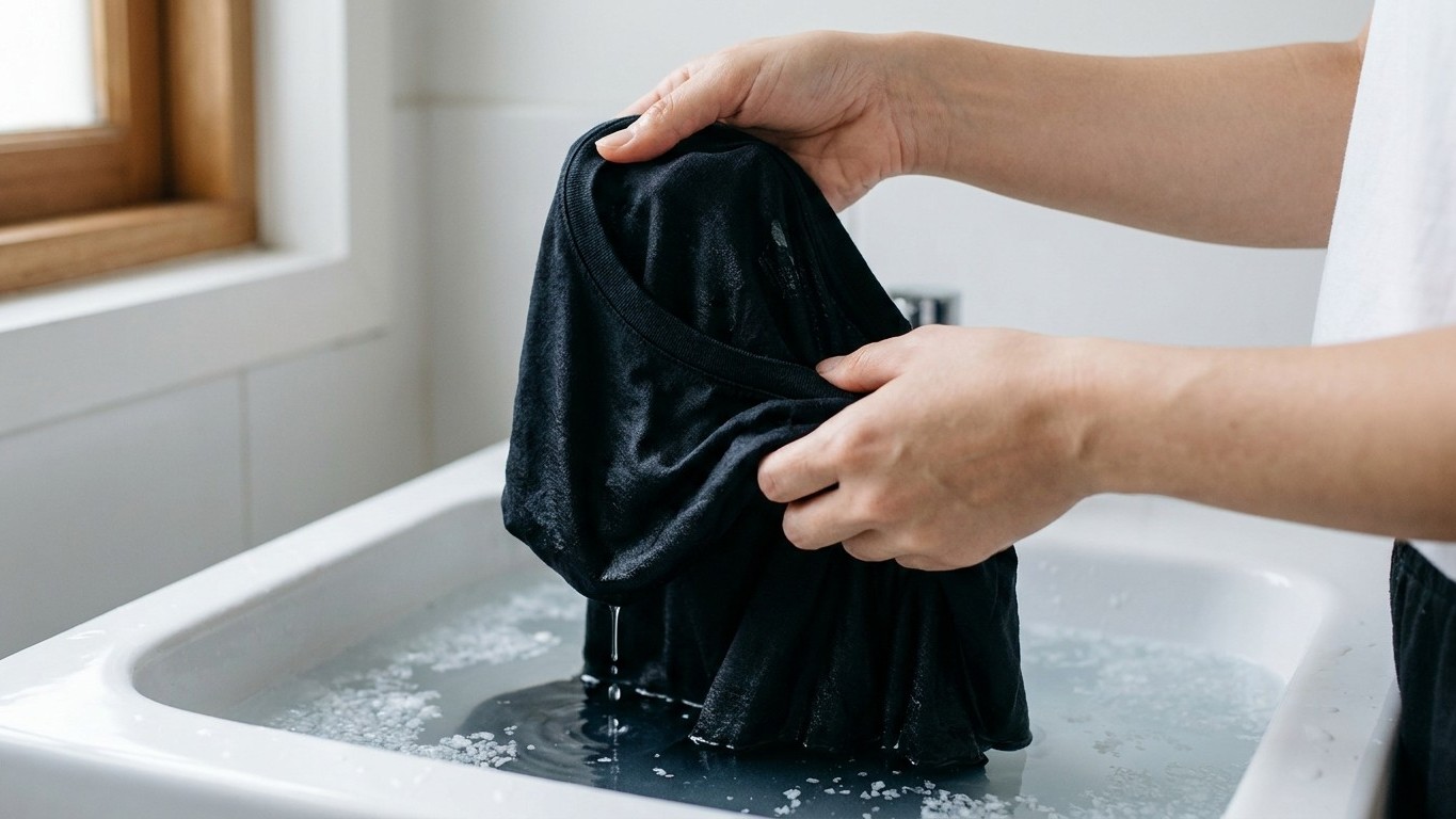 Je lavais mes vêtements noirs à l'eau froide depuis des années : le jour où j'ai testé cette méthode, j'ai compris l'erreu...