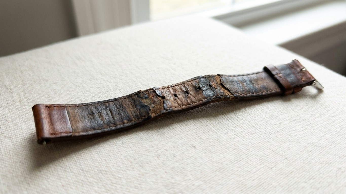 Je portais ma montre en cuir tout l'été sans y penser : quand j'ai retourné le bracelet à la rentrée, j'ai compris ce que ...