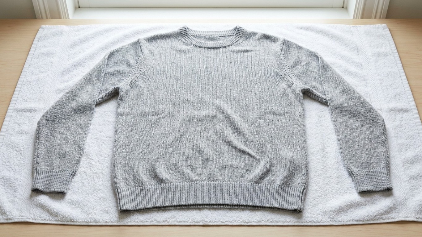 J'ai plié ma maille en coton encore mouillée dans mon sac de plage juste pour rentrer plus vite : depuis, le tricot ne ret...