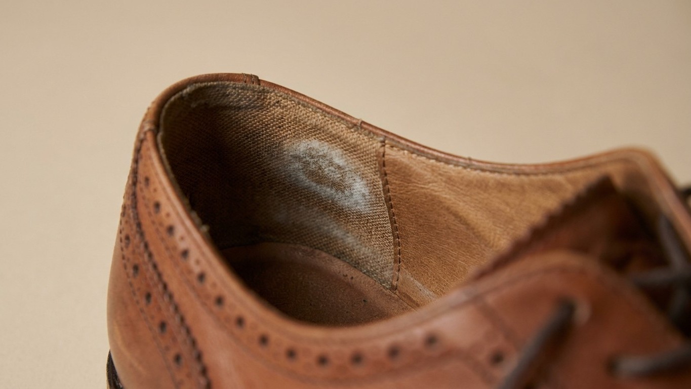 J'ai rangé mes chaussures en cuir dans un sac plastique en rentrant de vacances juste pour les protéger de la poussière : ...